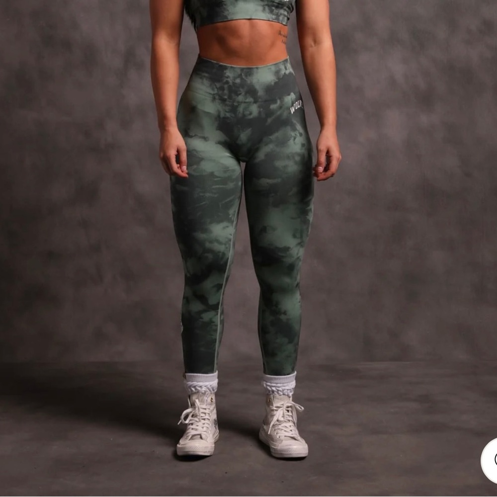 Darc Sport Everson Legging - Lush Green Marble -Medium